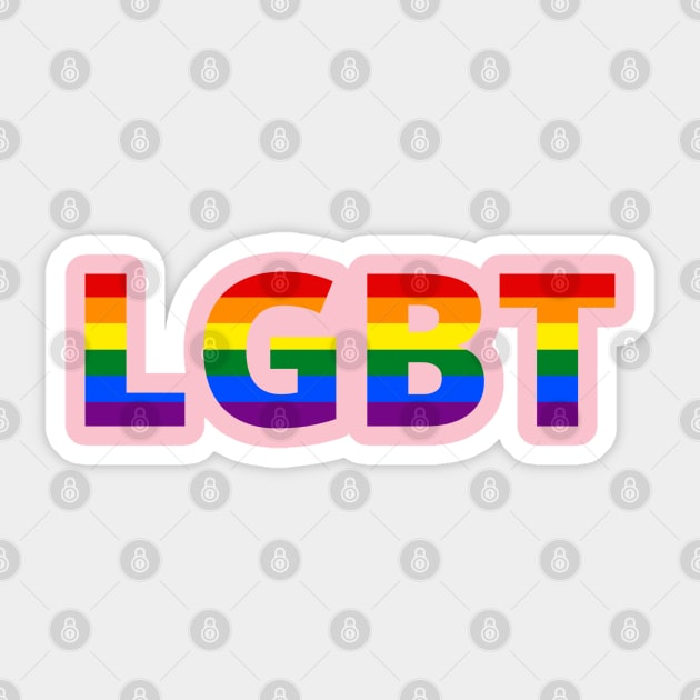 LGBT Rainbow Sticker by CasualTeesOfFashion